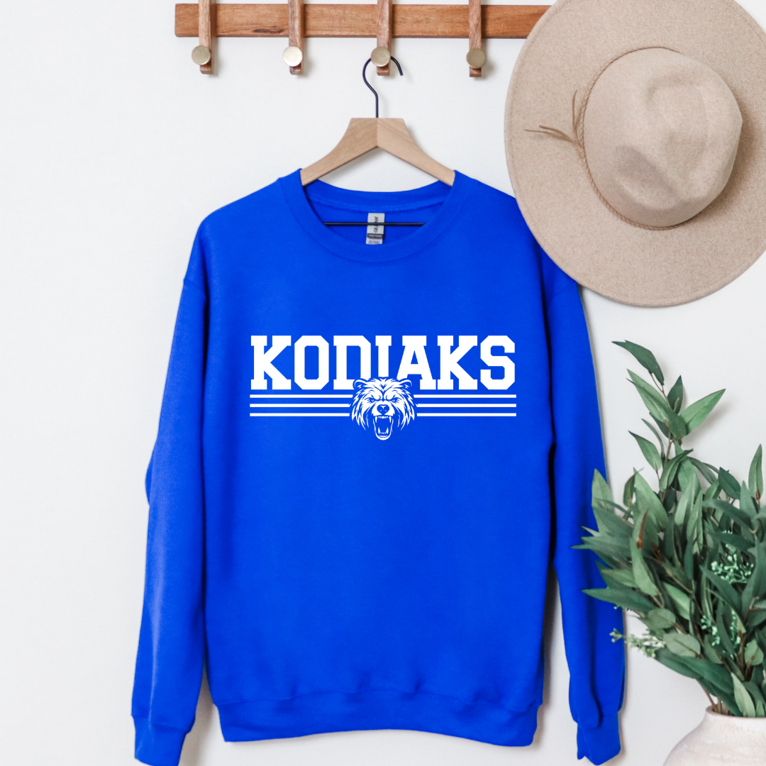 Cascade Middle School Kodiak Varsity Stripe Sweatshirt
