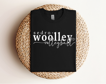 Sedro Woolley Volleyball Heart Crewneck