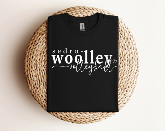 Sedro Woolley Volleyball Heart Crewneck