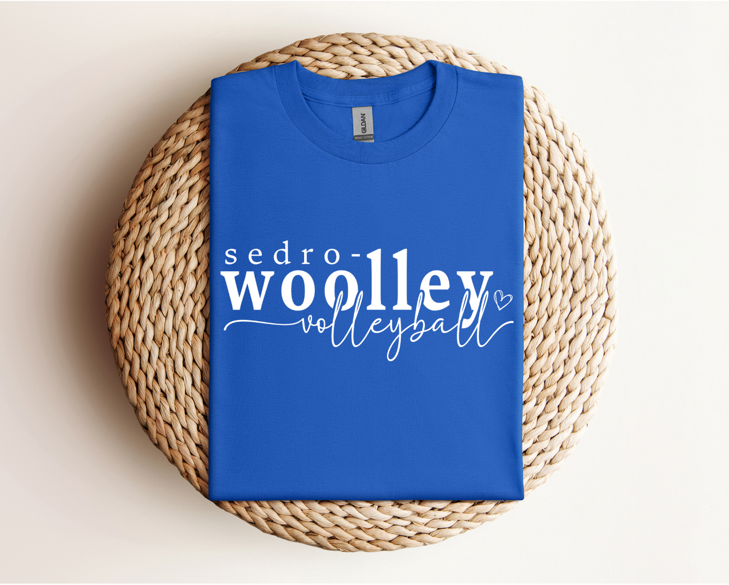 Sedro Woolley Volleyball Heart Crewneck