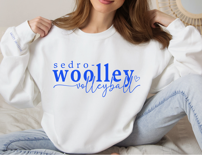 Sedro Woolley Volleyball Heart Crewneck