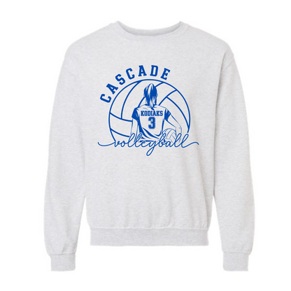 Custom Cascade Kodiaks Volleyball Crewneck