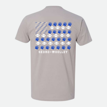 Cubs Football Flag T-Shirt