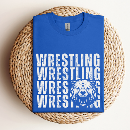Cub Mascot Wrestling Long Sleeve Shirt