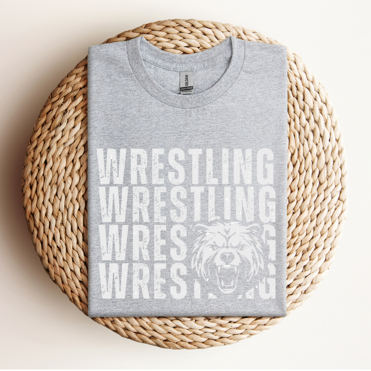 Cub Mascot Wrestling Long Sleeve Shirt