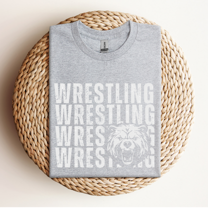 Cub Mascot Wrestling Long Sleeve Shirt