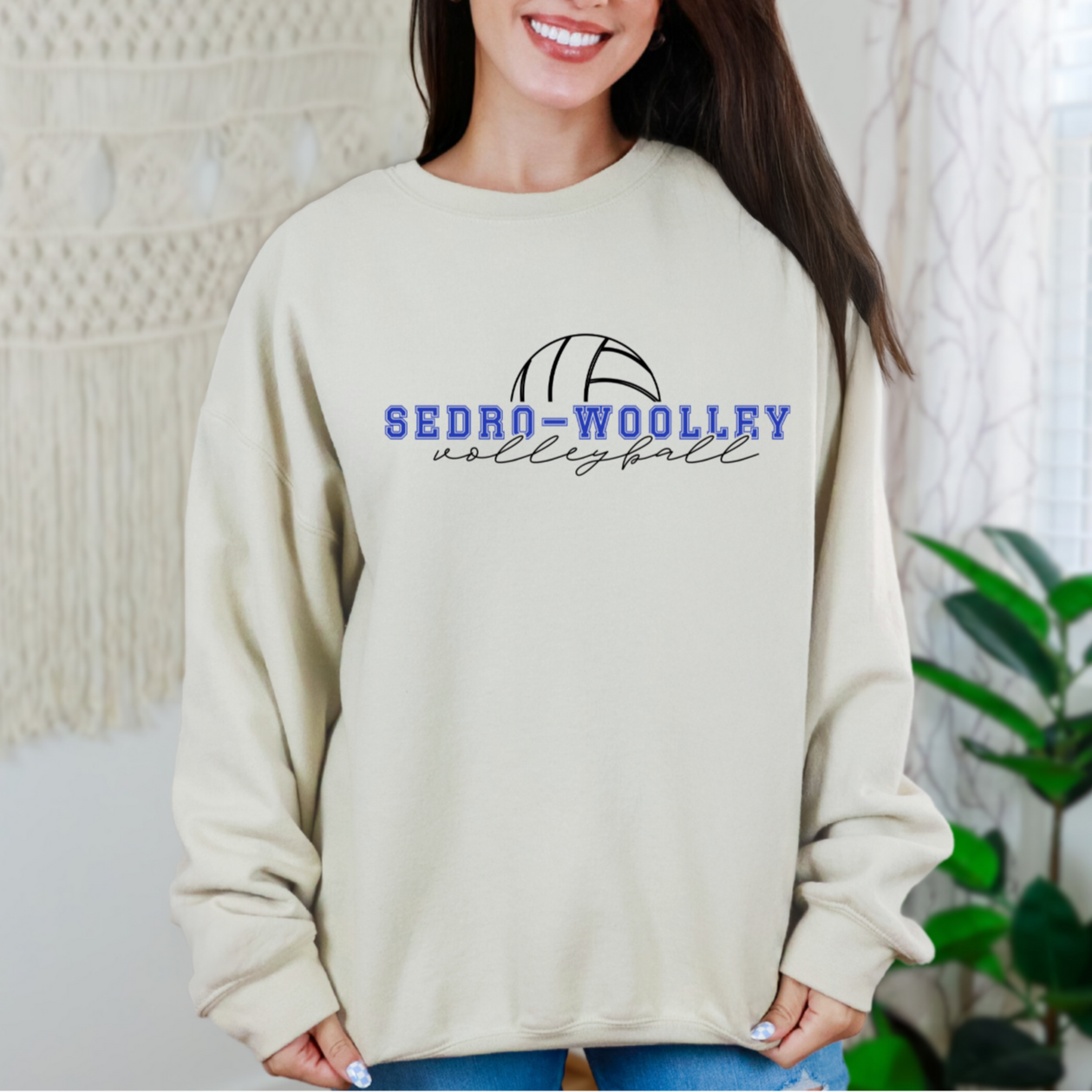 Sedro Woolley Volleyball Ball Crewneck