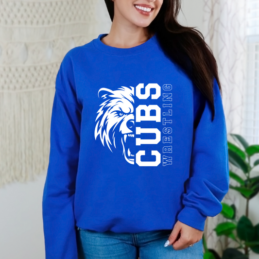 Sedro Woolley Wrestling Cubs Mascot Crewneck